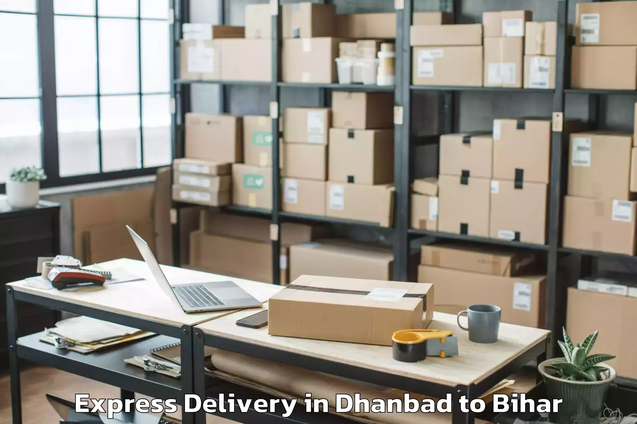 Professional Dhanbad to Teghra Express Delivery